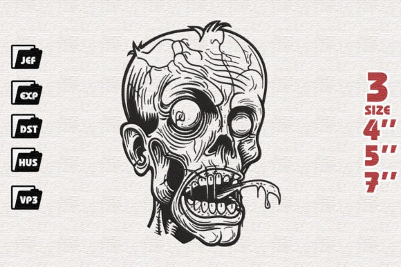 Halloween Zombie Embroidery Review for Boutique Apparel