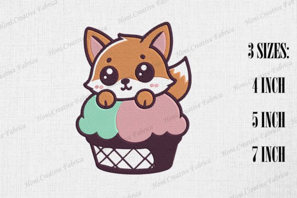 Review: Cute Fox Loves Ice Cream for Boutique Sweatshirts