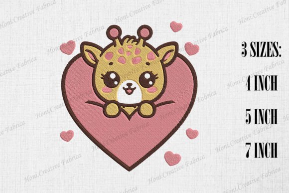Review: Cute Giraffe Peeking from Heart Design