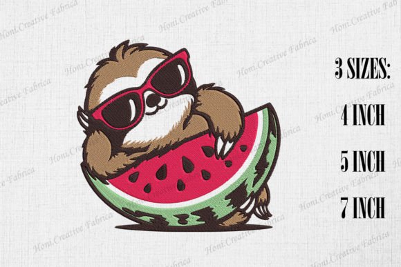 Review: Cute Sloth Loves Watermelon for Boutique Apparel