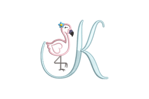 Review: Flamingo Alphabet K for Boutique Sweatshirts