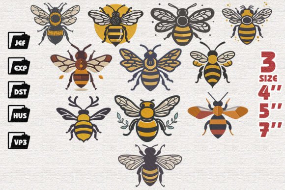 Review: Set of 11 Cartoon Bees for Apparel